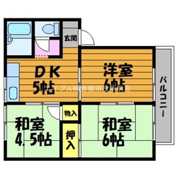 コーポ岸本　A棟の物件間取画像